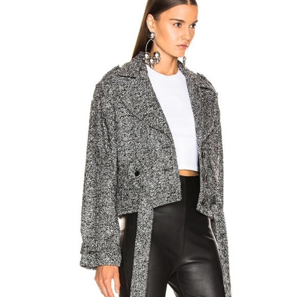 Marissa Webb Collective Grey Short Jacket Sz XL / 12 - Picture 4 of 12